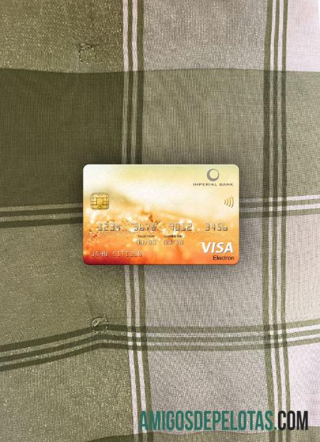 Cartão Visa Electron do Banco Imperial da África do Sul Photolook Front amostra